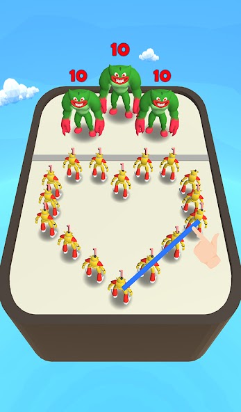 Merge Monster: Frog Evolution Mod Captura de pantalla 0
