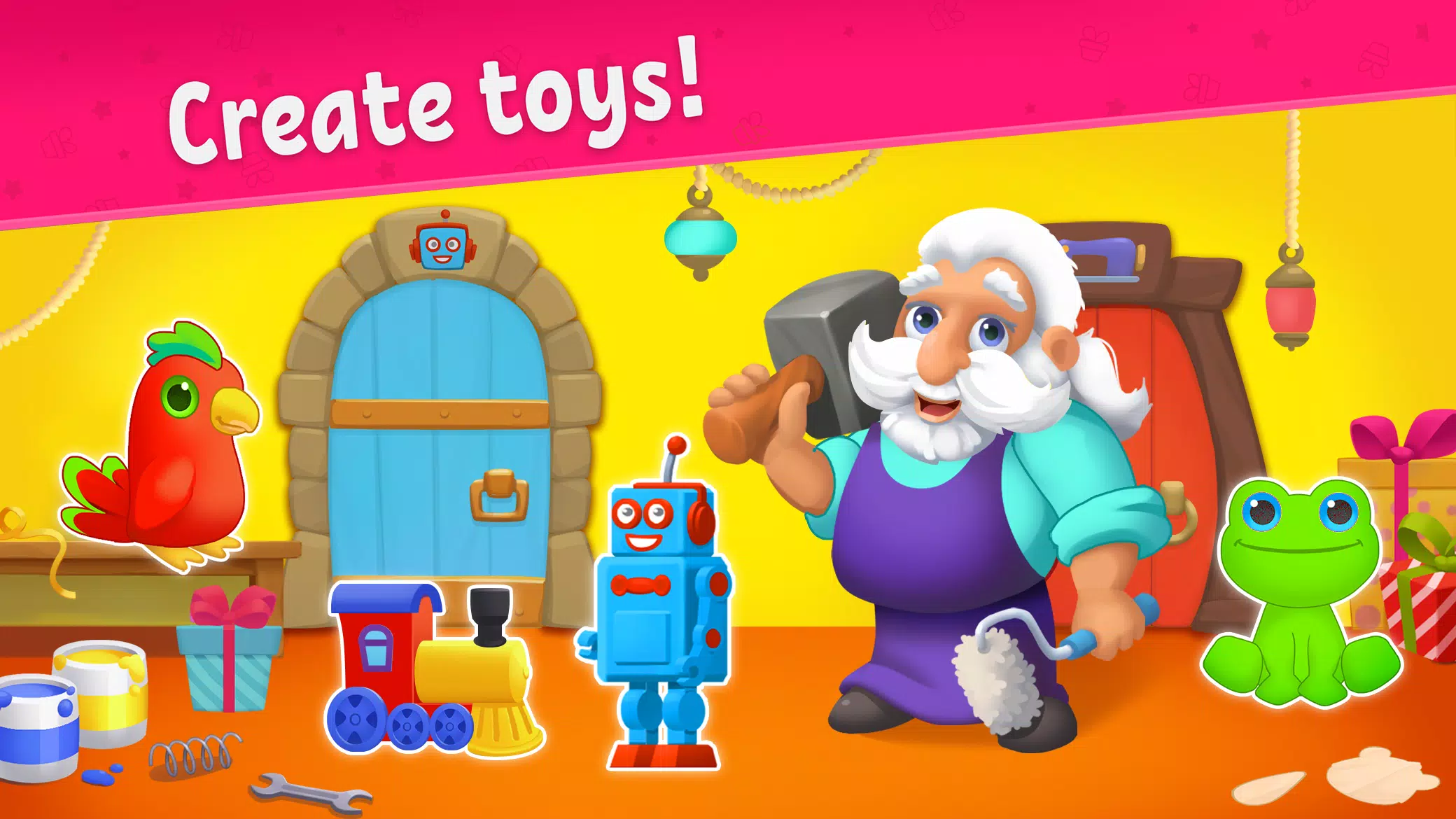 Toy maker, factory: kids games Captura de pantalla 0