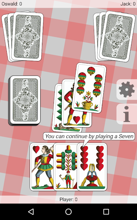 Seven - Card Game Скриншот 1