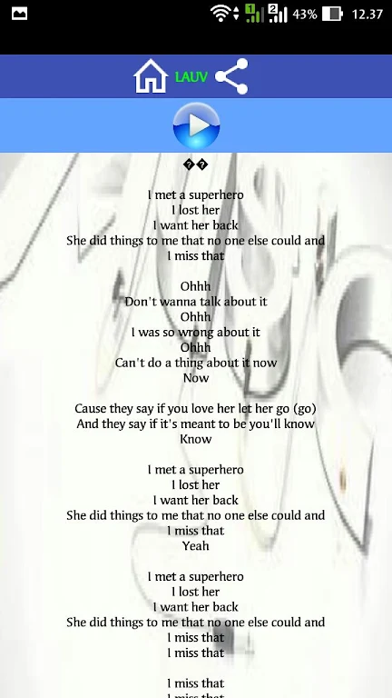 Superhero Song Captura de pantalla 1