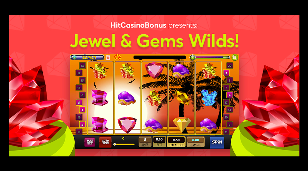 Jewel & Gems Wilds Slot! 스크린샷 0