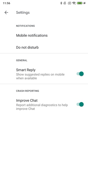 Google Chat Скриншот 2