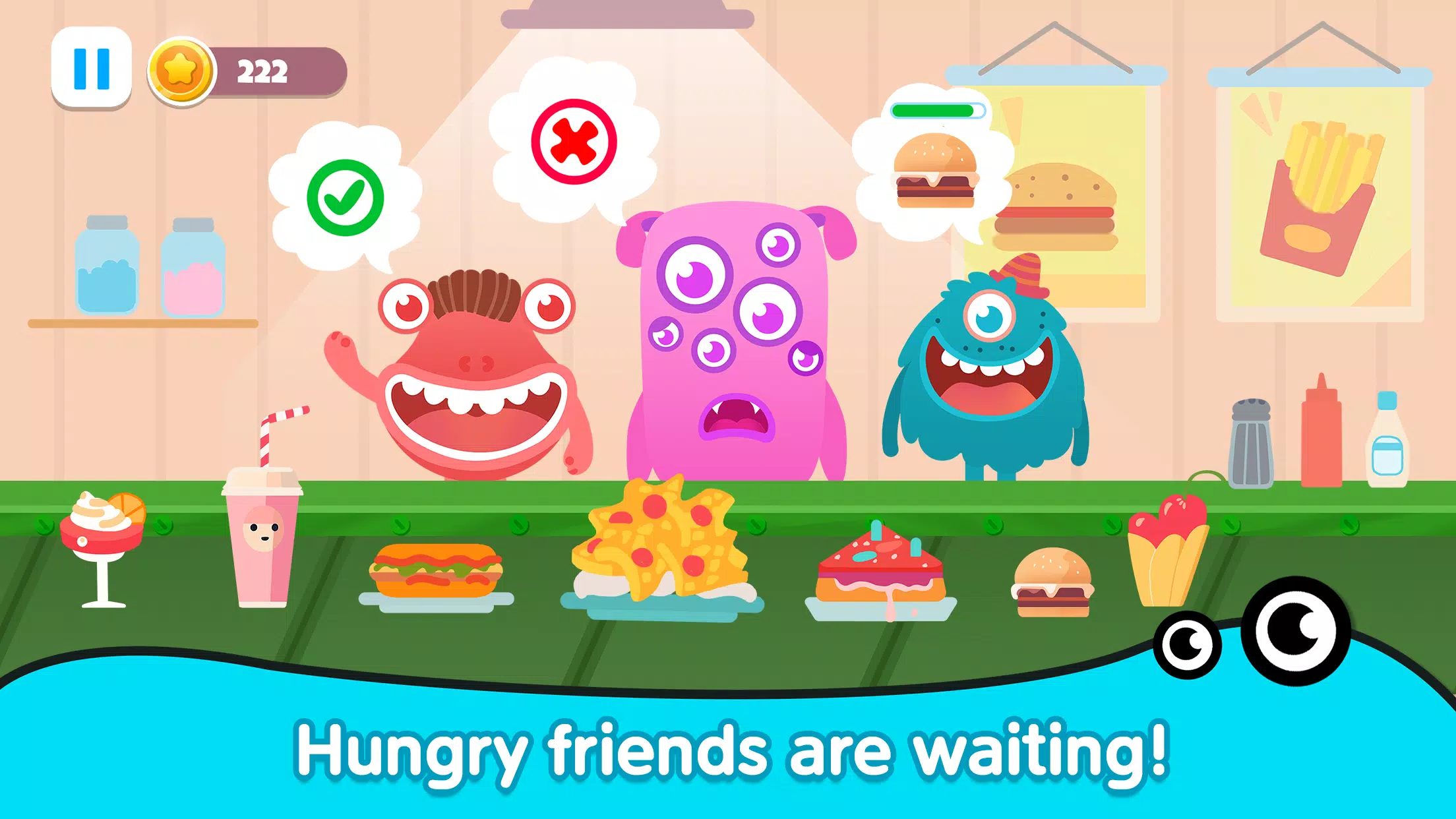 Kitchen monster games for kids Captura de tela 3