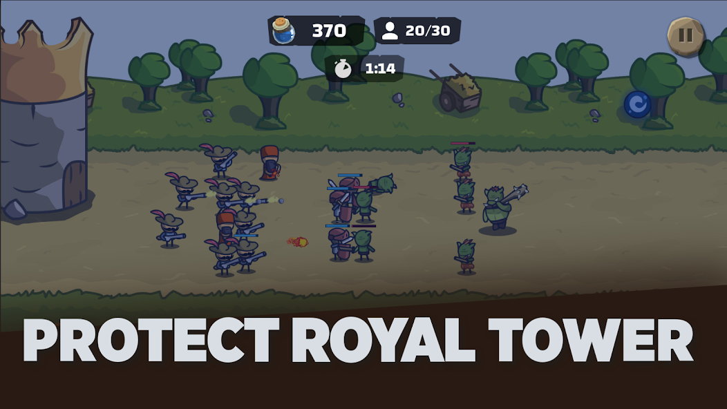 Tower Royale: Stick War Online スクリーンショット 1