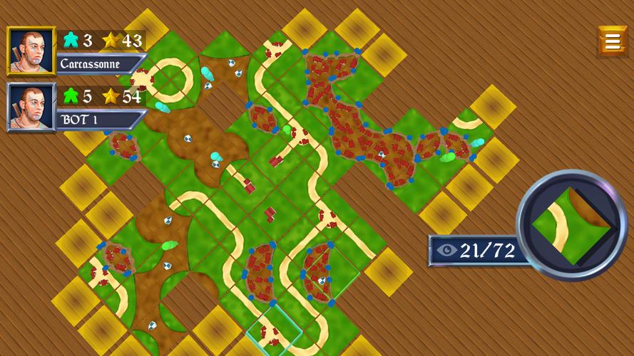 War of Carcassonne board Games Captura de tela 0