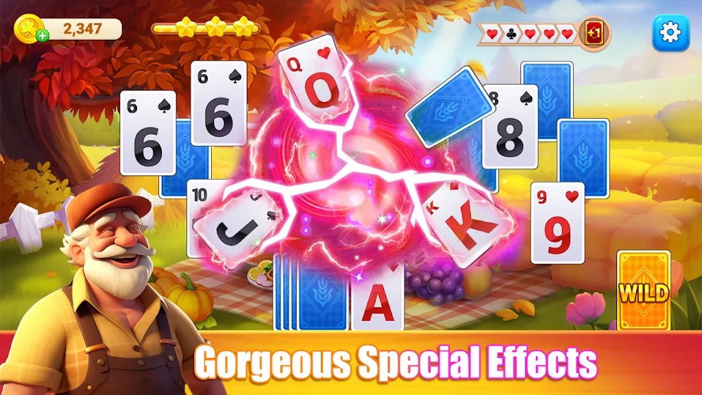 Tripeaks Solitaire FarmHarvest स्क्रीनशॉट 0