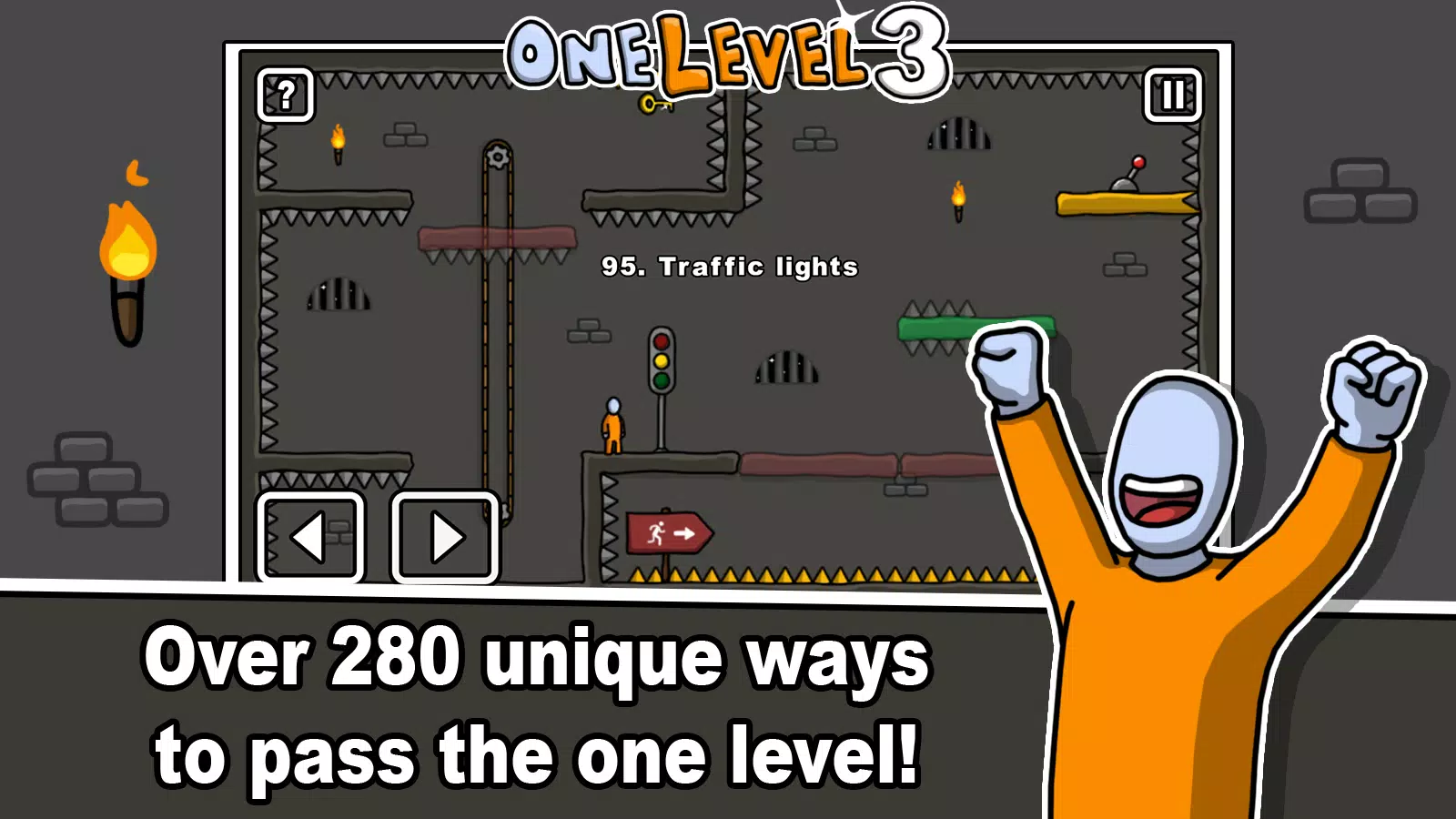 One Level 3 Stickman Jailbreak Скриншот 1