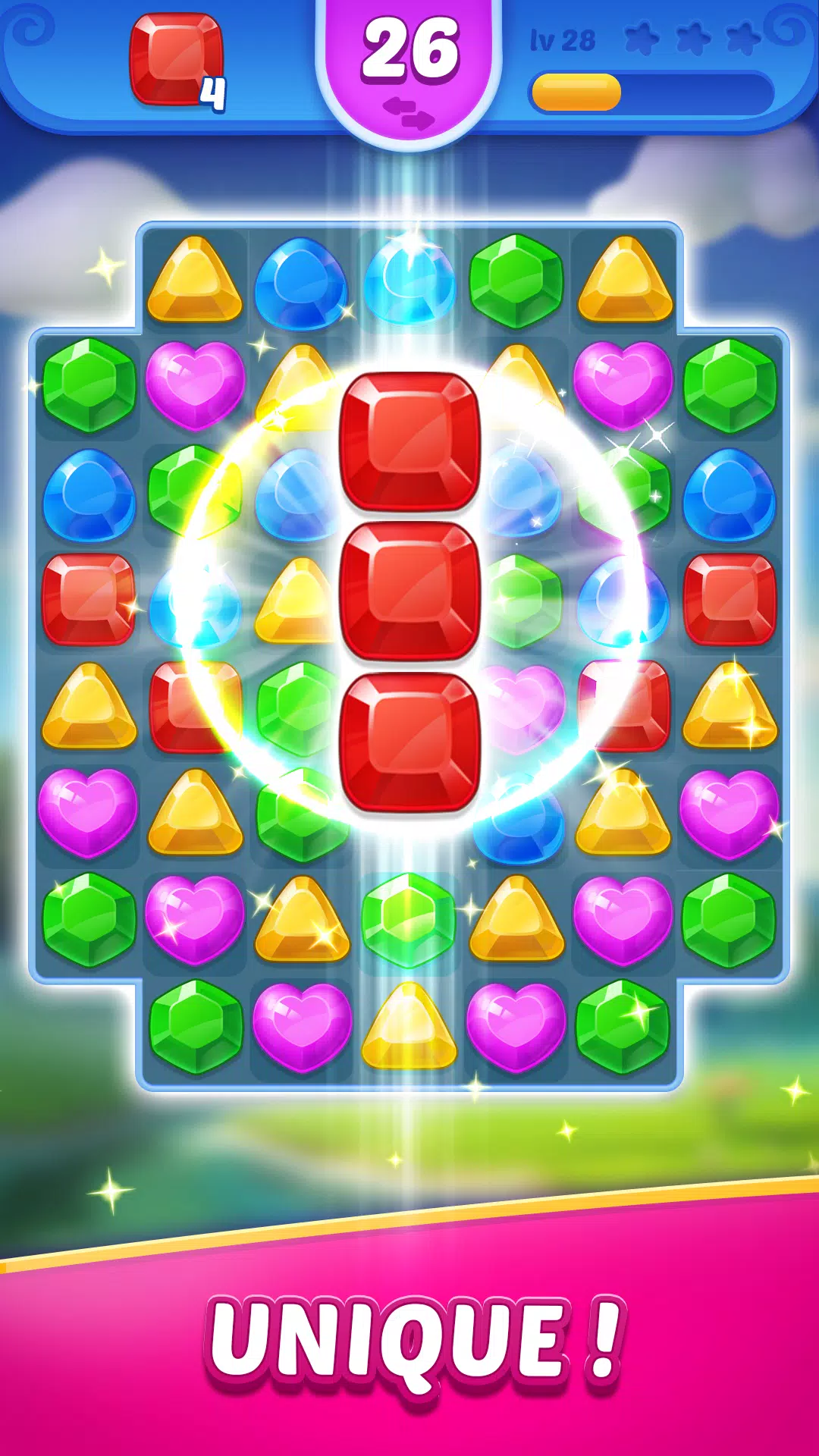 Jewel Blast Time - Match 3 Captura de pantalla 0