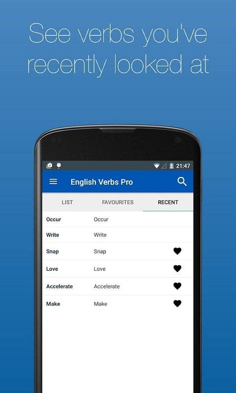 English Verb Conjugator Pro 스크린샷 0