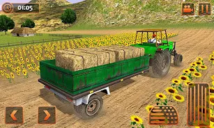 Farm Tractor Cargo Driving Sim Capture d'écran 1