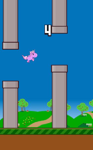 Flappy Unicorn 스크린샷 3