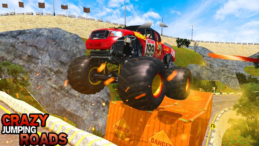 Pickup Truck Hill Climb Racing Captura de tela 1