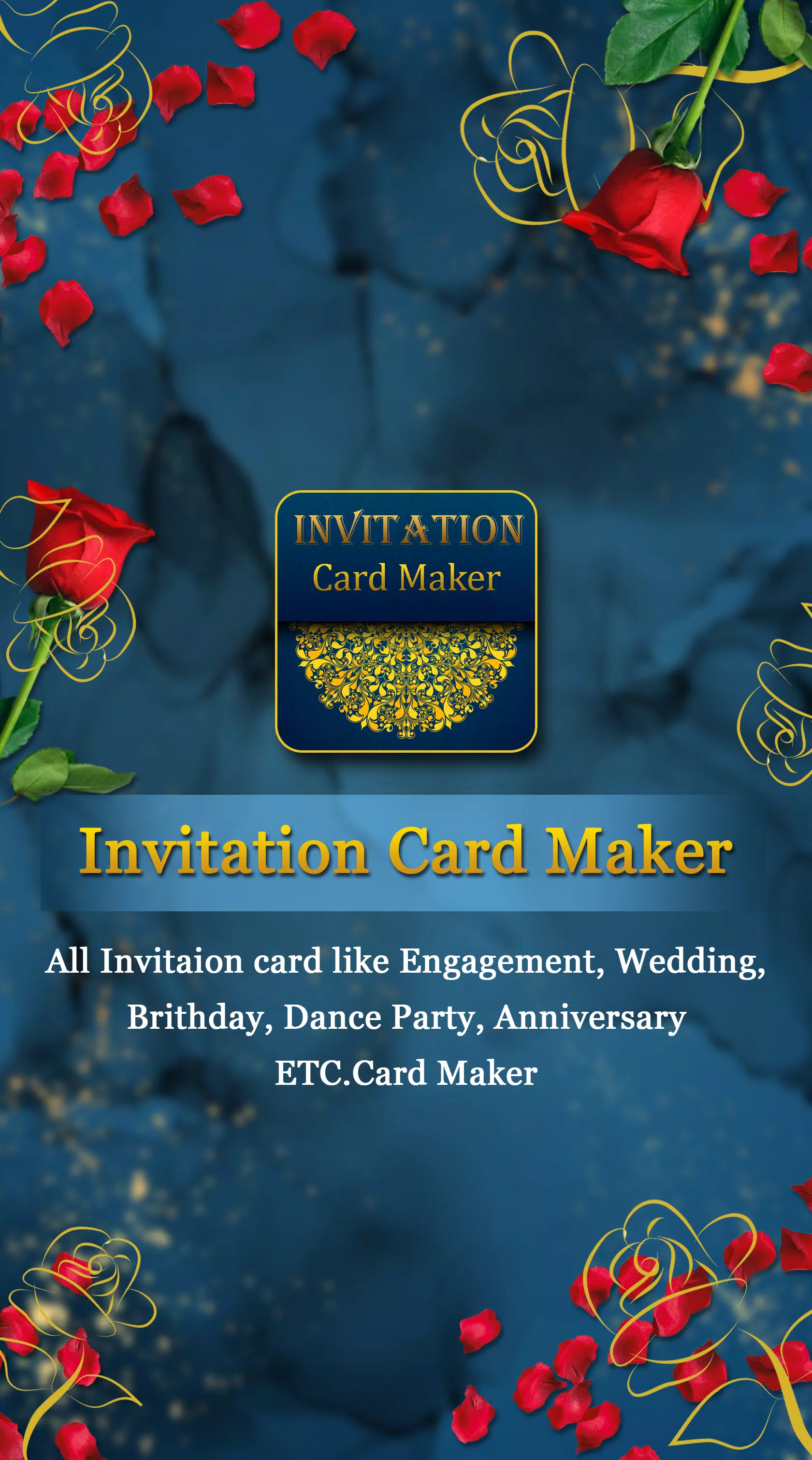 Invitation Card Maker Captura de tela 0