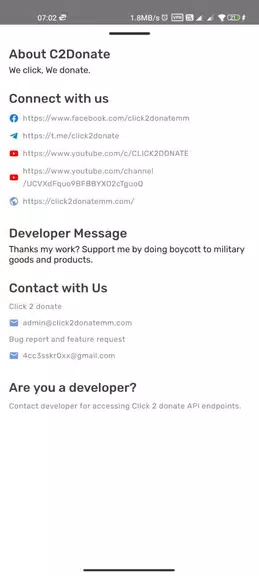 Click 2 donate Screenshot 3