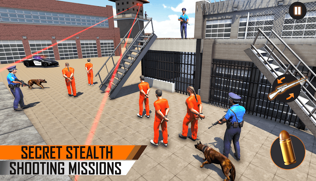 Prisoner Sniper Shooting 3D Gun Games Captura de pantalla 0
