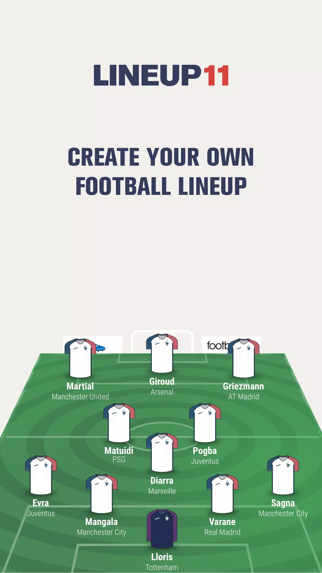 LINEUP11: Football Lineup應用截圖第0張