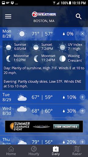 WHDH 7 Weather - Boston應用截圖第2張