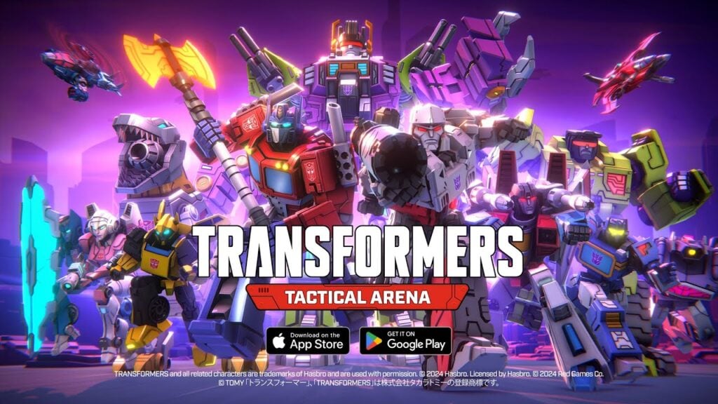 트랜스포머: 택티컬 아레나(Transformers: Tactical Arena)에서 1대1 전략 게임 플레이 공개