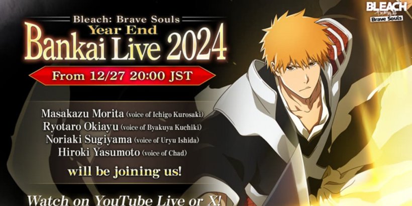 Bleach: Brave Souls feiern das Jahr mit einem besonderen end  und einem Anime-Auftritt Livestream