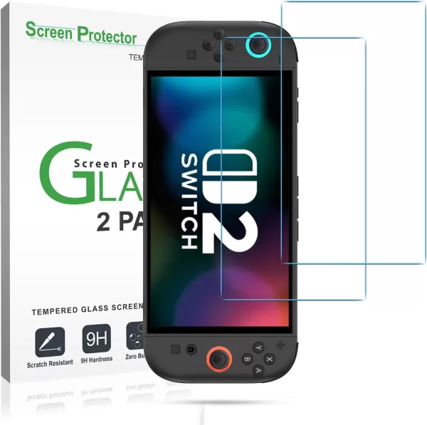 amFilm Tempered Glass Screen Protector for Nintendo Switch 2