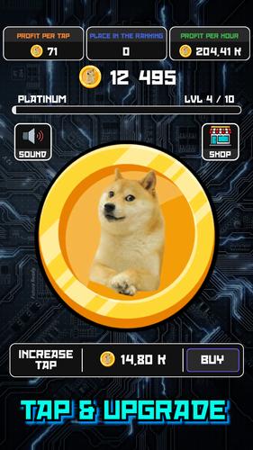 Crypto Clicker Doge Coin Idle Скриншот 0