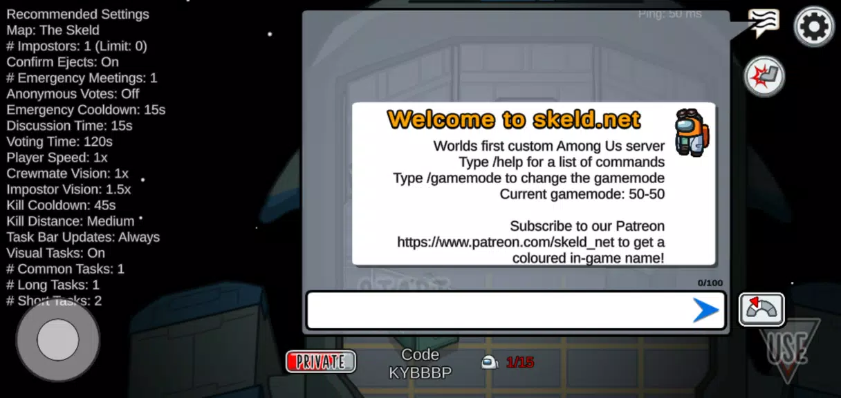 Skeld.net Among Us Mods スクリーンショット 1