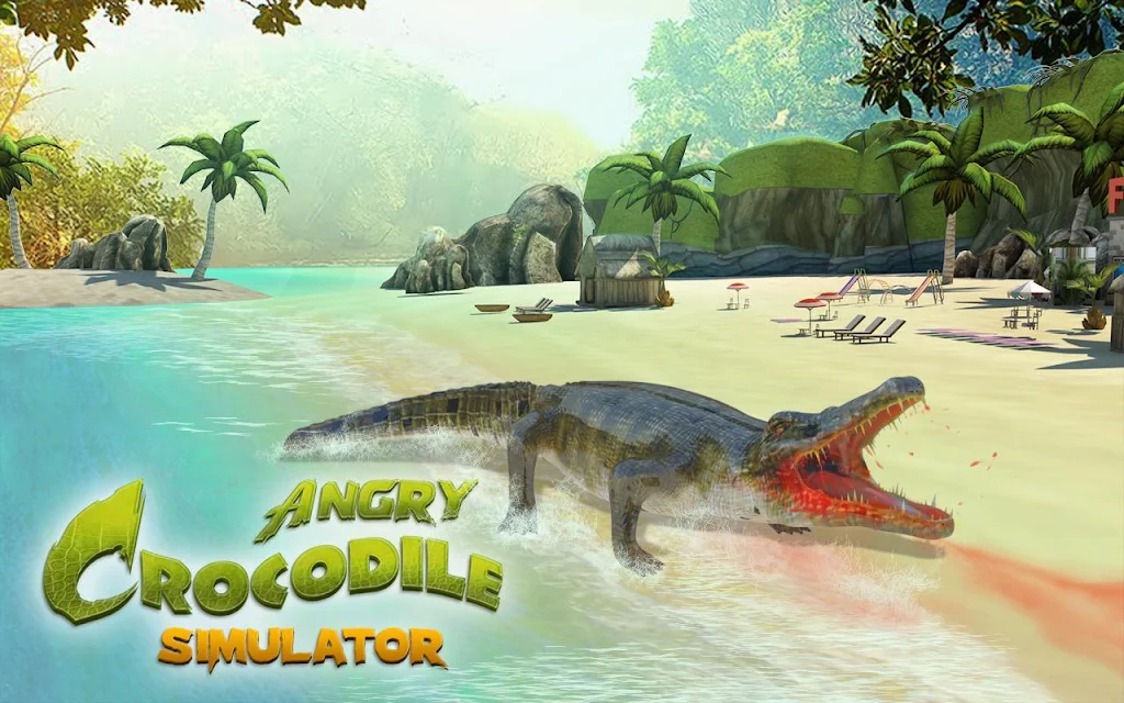 Crocodile Attack Animal Sim スクリーンショット 0