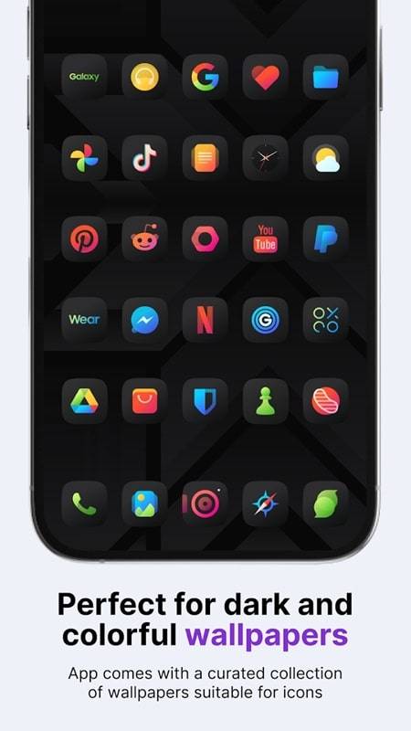 Athena Dark Icon Pack Capture d'écran 1