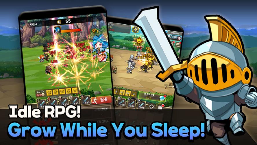 Rush! Knights : Idle RPG Captura de tela 2