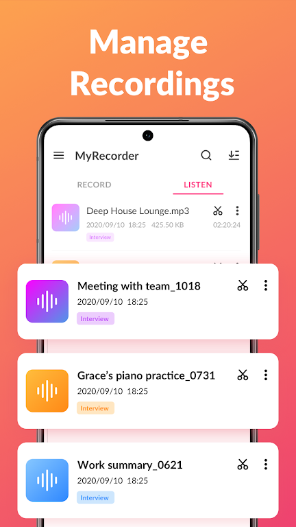 Voice Recorder & Voice Memos Mod應用截圖第3張