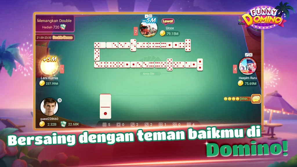 Funny Domino:Gaple QiuQiu स्क्रीनशॉट 1