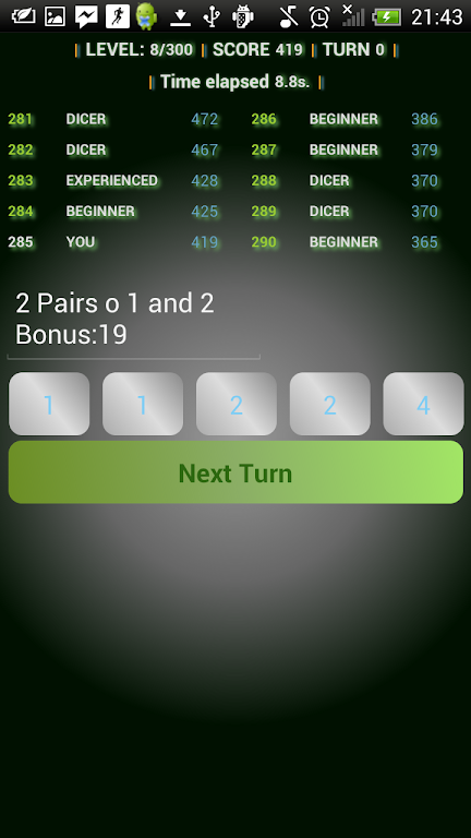 Doms roll dice poker game free Capture d'écran 2