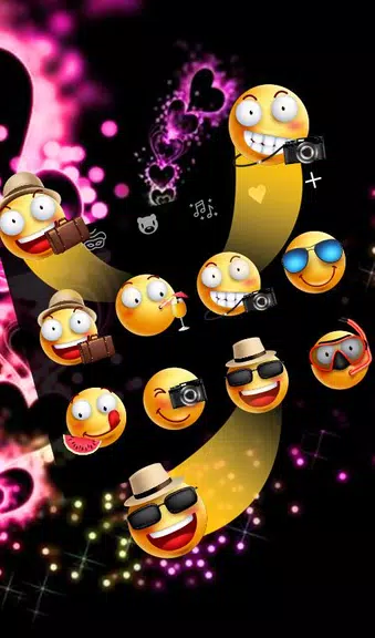 Sparkling Purple Heart Keyboard Theme स्क्रीनशॉट 3