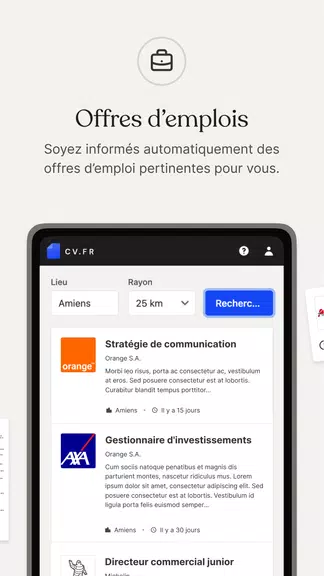 CV.fr : Créer un CV pro スクリーンショット 2
