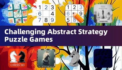 Challenging Abstract Strategy Puzzle Games