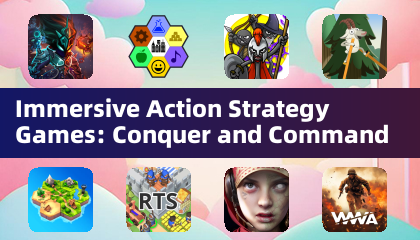 Juegos de estrategia de acción inmersiva: conquista y mando